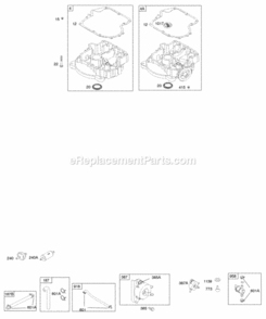 Engine Sump Fuel Supply Diagram and Parts List for 31H777-0202-E1  Briggs and Stratton Engine